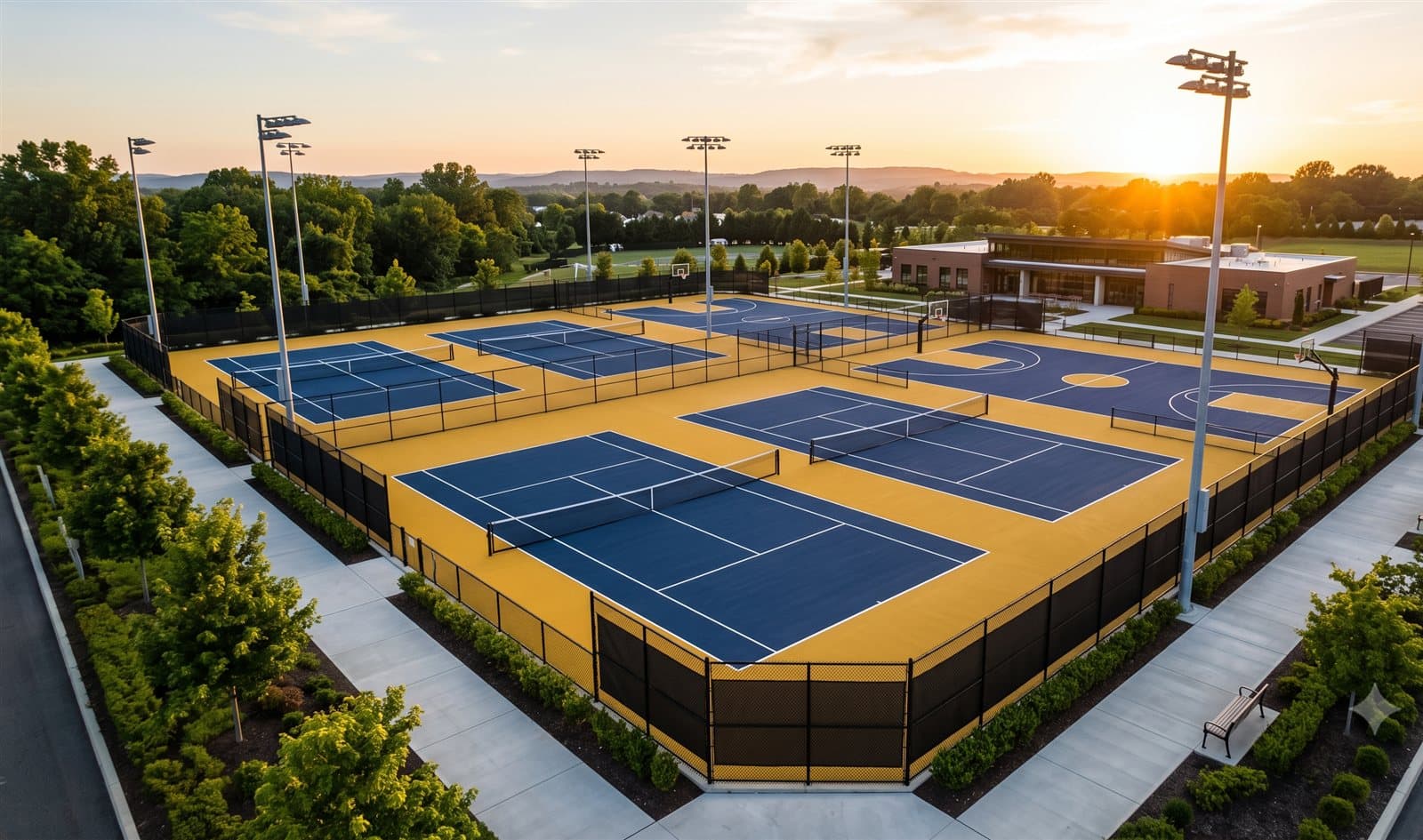 Complejo deportivo con canchas listas para recibir reservas