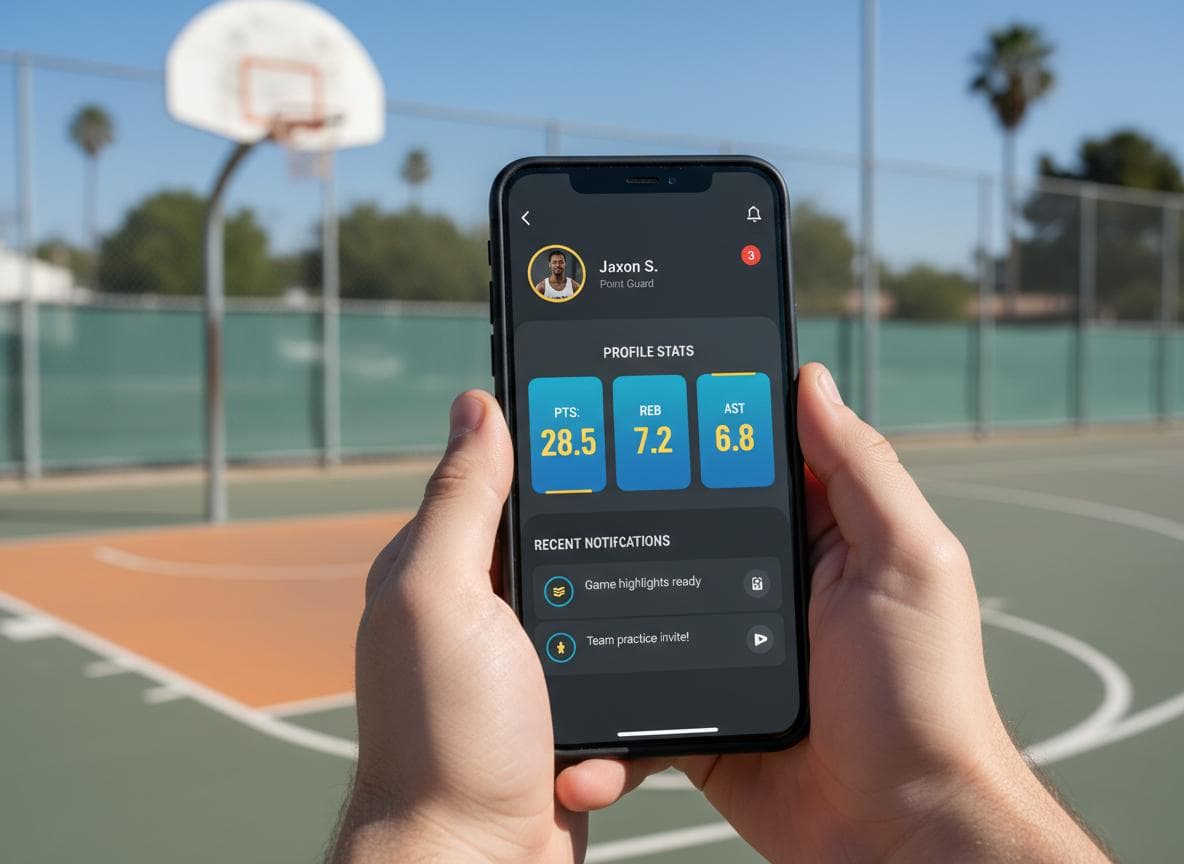 Vista de la app Sporty